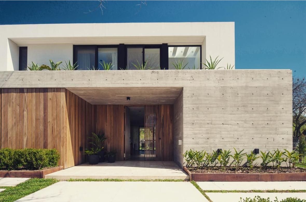 Diseño de fachada residencial contemporánea